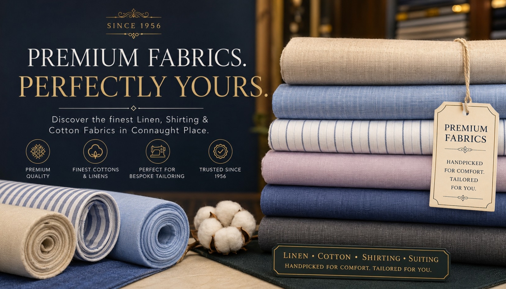 Linen Fabric in Connaught Place: How to Choose the Right Shirting Fabric for a Perfect Custom Outfit