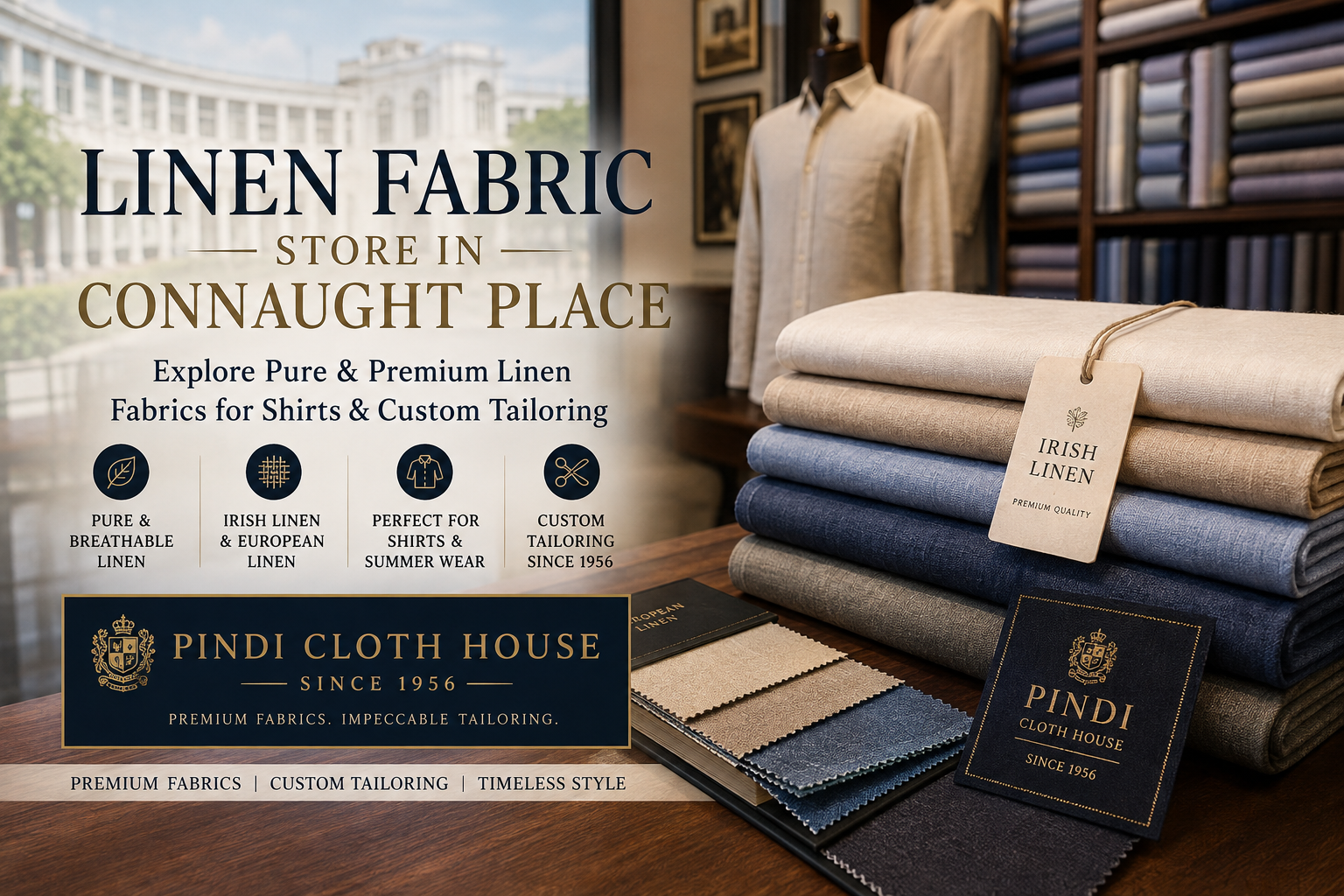 Linen Fabric Store in Connaught Place: Discover Pure & Premium Linen Fabrics